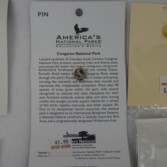 Lot of 5 Lapel Pins National Park Service Alcatraz Congaree Ft Sumter + 2 Extra - Picture 9 of 9